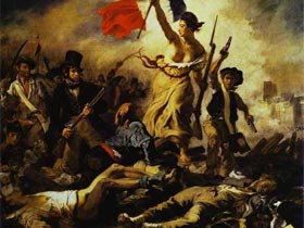 Э. Делакруа "Свобода, ведущая людей". Э. Делакруа "Свобода, ведущая людей".
