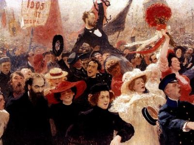 И.Е.Репин, "Манифестация 17 октября 1905 года": ilyarepin.ru И.Е.Репин, "Манифестация 17 октября 1905 года": ilyarepin.ru