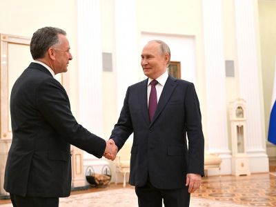 Стивен Уиткофф и Владимир Путин на встрече в Кремле, 25 апреля 2025 год. Фото: Кристина Кормилицына / МИА "Россия сегодня" Стивен Уиткофф и Владимир Путин на встрече в Кремле, 25 апреля 2025 год. Фото: Кристина Кормилицына / МИА "Россия сегодня"