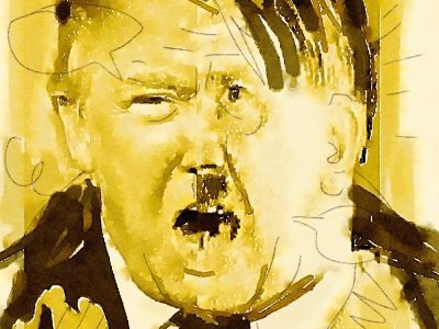 Трамп и Гитлер. Источник: https://commons.wikimedia.org/wiki/File:Klashorst%2827442938323%29.jpg